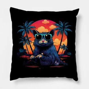 Retro Wave Degu Good Vibes Pillow