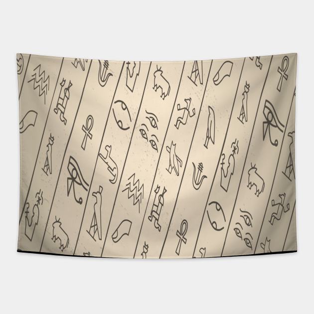 Fontaine Exclusives Egyptian Symbols #115 Tapestry by Fontaine Exclusives