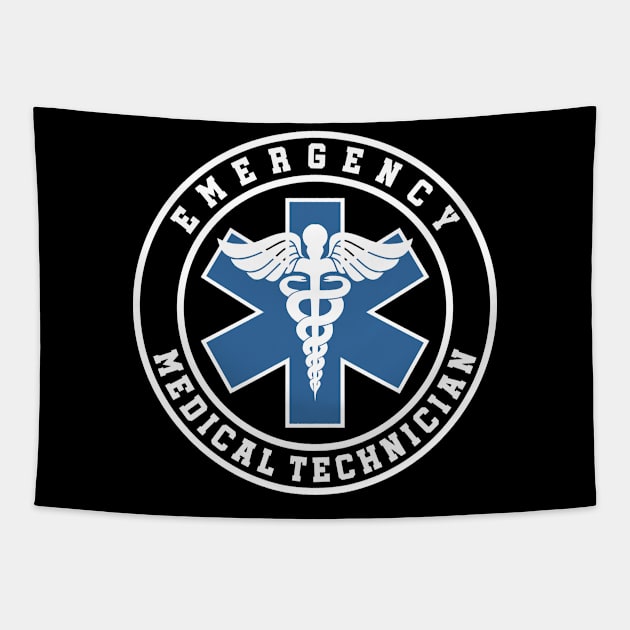 EMT Emergency medical technician Tapestry by Caskara