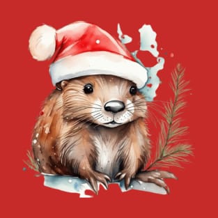 Christmas beaver T-Shirt