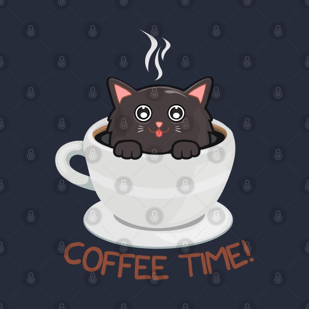 Black Coffee Cat Time by edmproject