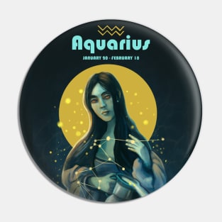 Birth chart aquarius artwork Pin