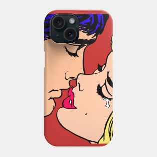 The kiss of pop art Phone Case