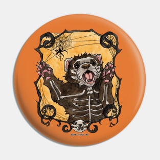 Halloween Ferret Pin