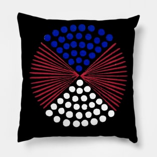 Fireworks No. 102 RWB Pillow