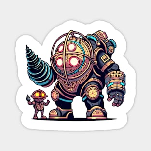 Big Daddy+Little Sister-For Old Gamers Magnet