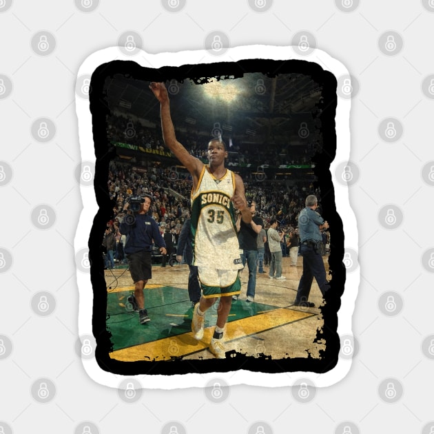 Seattle Sonics KD Was Different Magnet by Omeshshopart