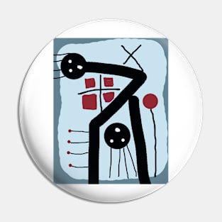 Kids Bending and Hanging Stick Figure Pin