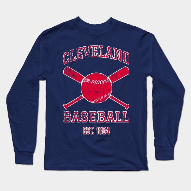 lemonpepper Cleveland Baseball Team I Long Sleeve T-Shirt