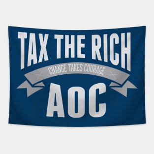Tax the rich - AOC Tapestry