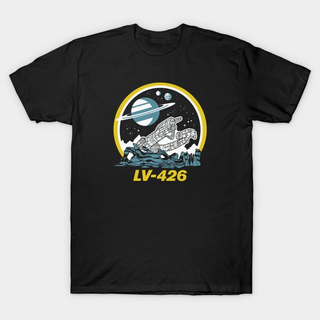 ObiPatricKenobi LV 426 Derelict Spacecraft Vacation Parody T-Shirt