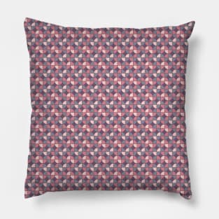 Retro Pink Purple Funky Style Modern Pattern Pillow