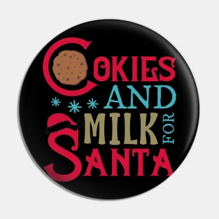 Cookies and Milk for Santa Pin