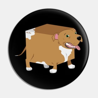 QubeDogs - Red Staffy Pin