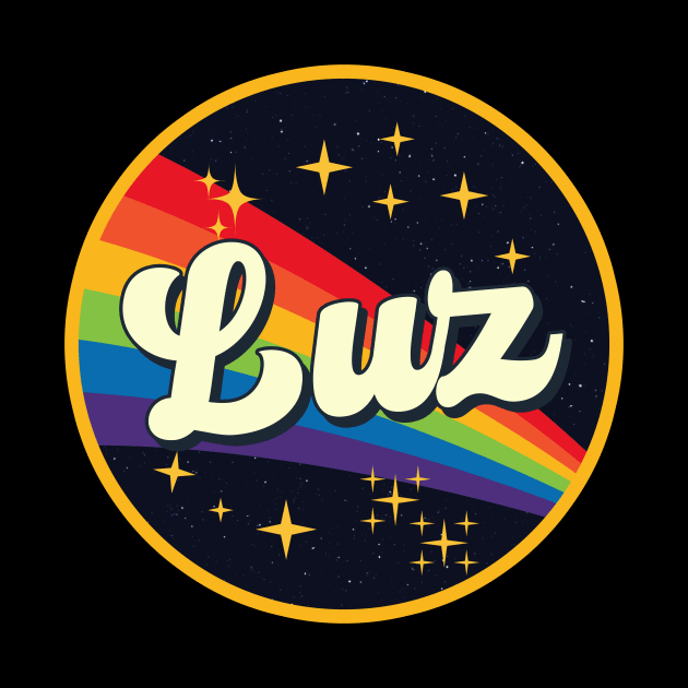 Luz // Rainbow In Space Vintage Style by LMW Art