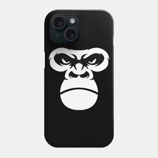 Gorilla Face Phone Case by akkadesigns