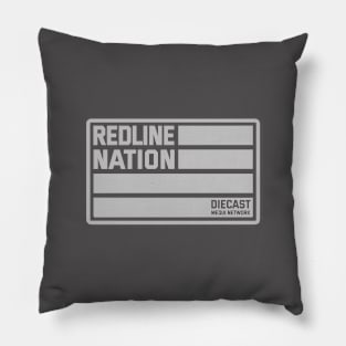 Redline Nation - Staff Car U.S. Army (White on Black) Pillow