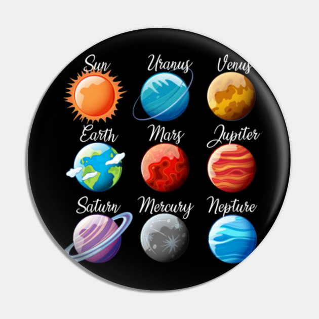 Solar System 9 Planets Funny Science Gift
