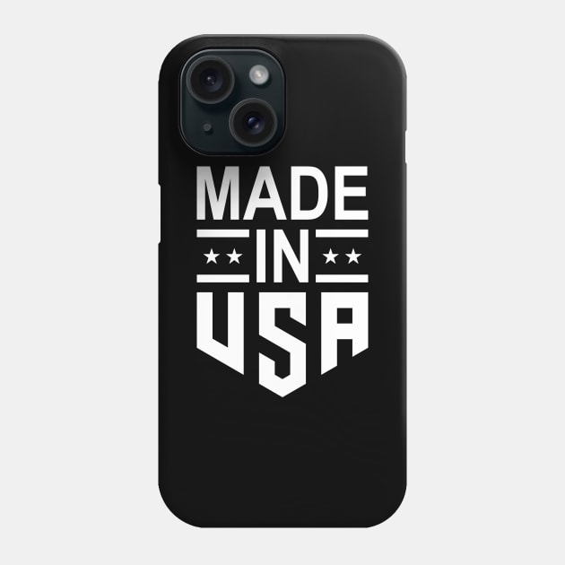 made in USA Phone Case by white.ink