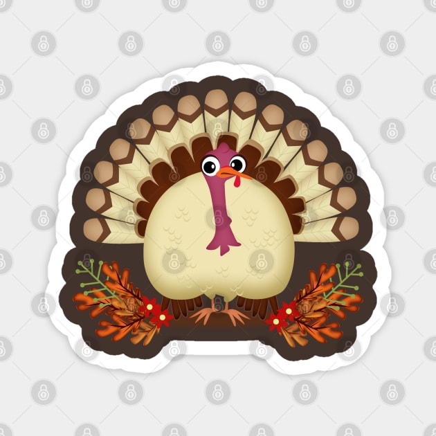 thanksgiving turkey Magnet by richhwalsh