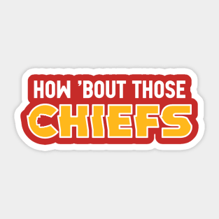 CHIEFS STICKER Sticker for Sale by KSneath