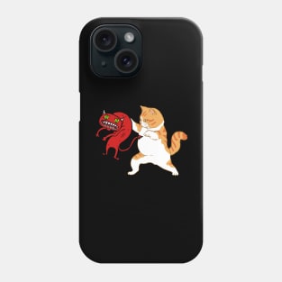 possessed cat devil Phone Case