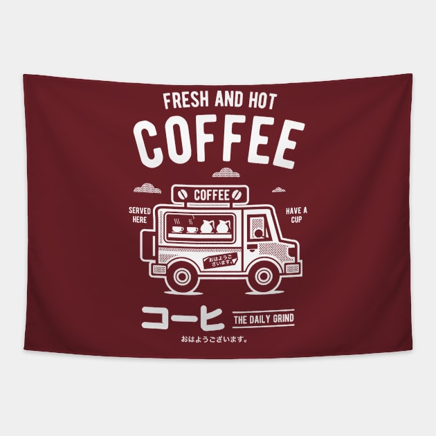 Coffee Van Tapestry by Cup of Tee