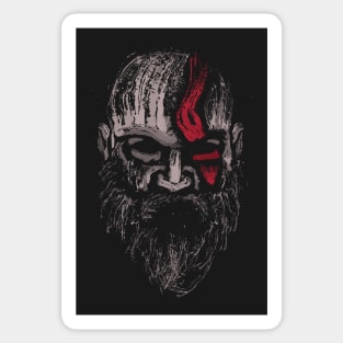 Tyr, Norse God of War, Law and Justice - Red and Black Art Board