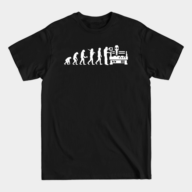 Discover CNC Machinist CNC Operator Evolution Gift Present - Cnc Machinist - T-Shirt