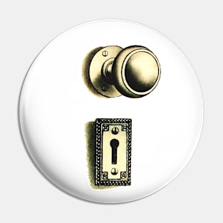 Handle and Lock - Open and see your life Pin