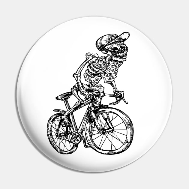 SEEMBO Skeleton Cycling Bicycle Cyclist Bicycling Biker Bike Pin by SEEMBO