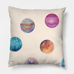 Cute naive simple Planet patterns Pillow