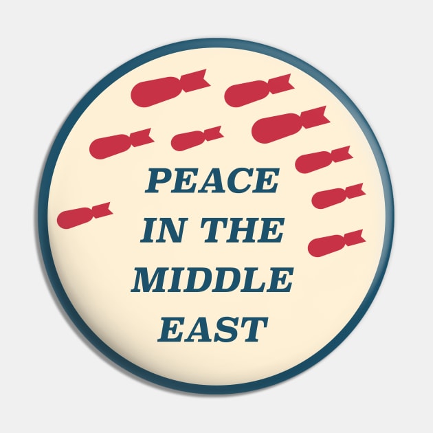 Peace In The Middle East Pin by Football from the Left