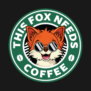 Fox Needs Coffee T-Shirt