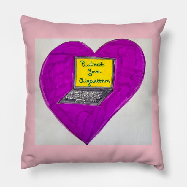 Protect Your Algorithm Pillow by Meghan O'Malley Has A Merch Shop