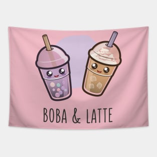 Boba & Latte Tapestry