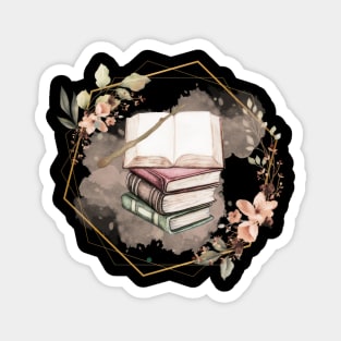 Magical Books And Wand #Amine Magnet