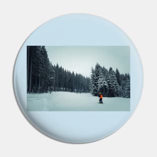 kid ski Pin