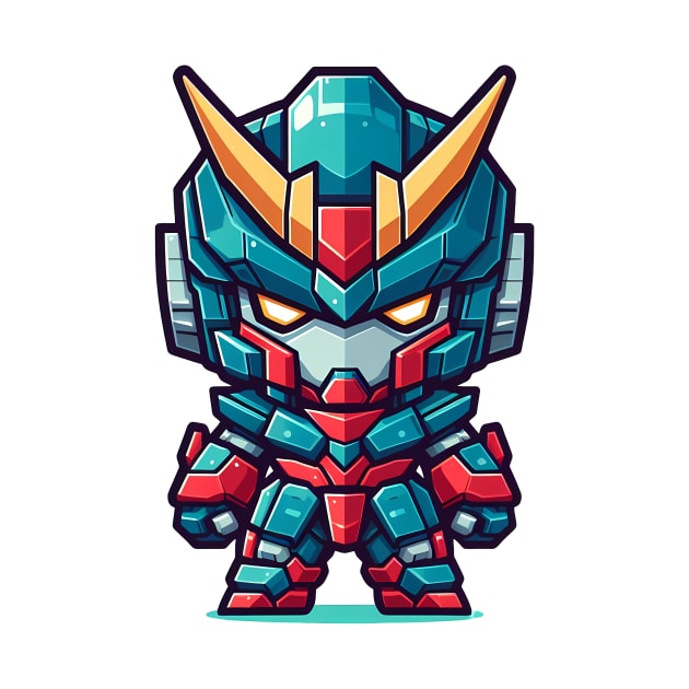 Chibi anime mecha robot by Mechanime World