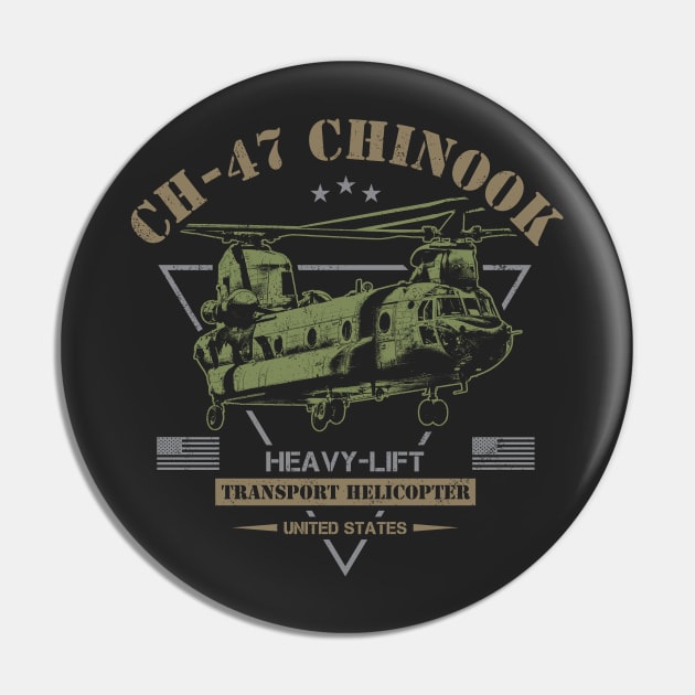 CH-47 Chinook Pin by Military Style Designs