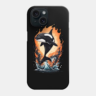 Orca predatory whale art Phone Case