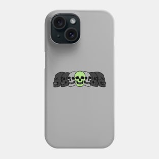 Pride Skulls Agender Phone Case