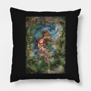 Iranian Miniature Art Painting Pillow