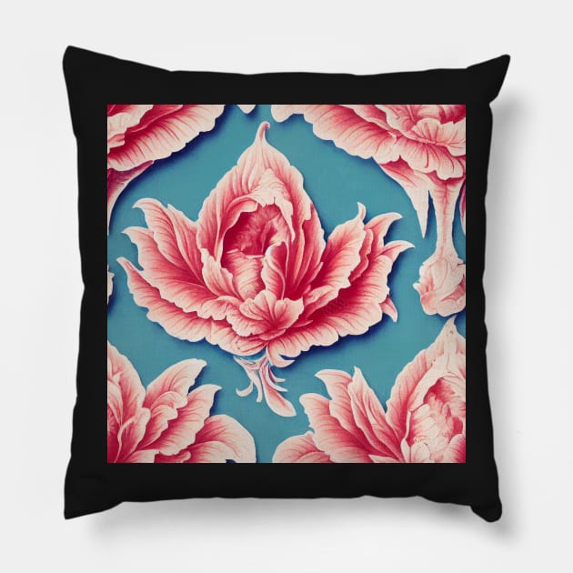 Rococo floral pattern, model 14 Pillow by Endless-Designs