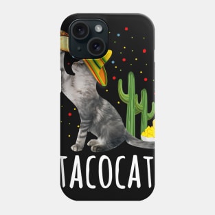 Tacocat Cinco De Mayo Taco Cat Sombrero Mexican Gift Womens Phone Case