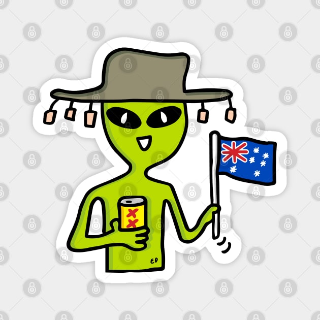 Australia Day Magnet by Happy Sketchy