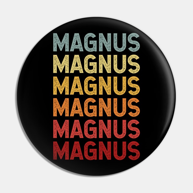 Magnus Name Vintage Retro Gift Named Magnus Pin by CoolDesignsDz