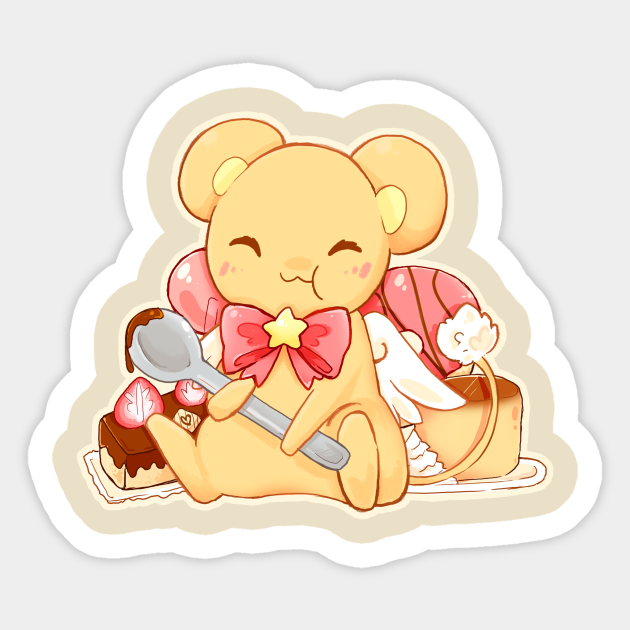 Kero Chibi Card Captor Sakura Kero Sticker Teepublic Uk As she finds each card, she battles its magical personification and defeats it by sealing it away. teepublic