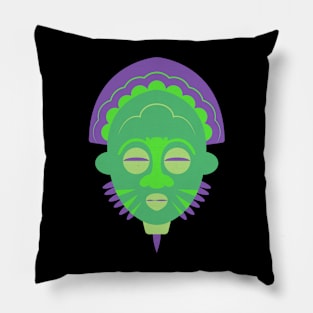 African Festival Mask Pillow