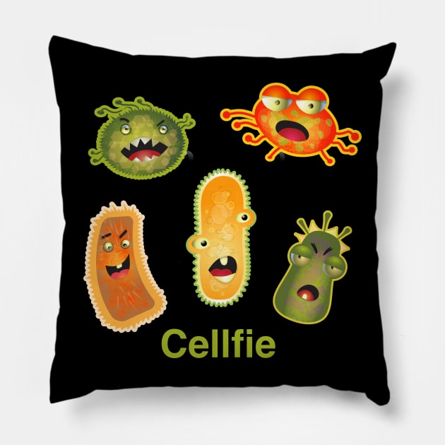 Cellfie Medical Laboratory Scientist Tech Pillow by DanielLiamGill